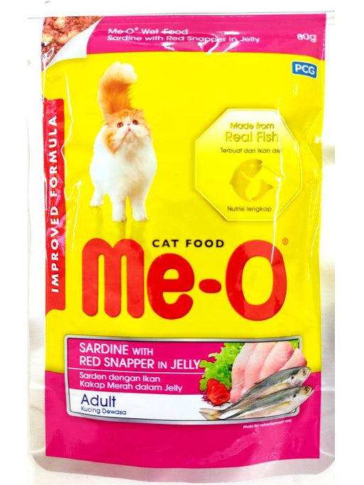 MeO Sardine with Red Snapper in Jelly Cat Wet Food - Ofypets