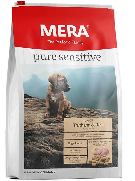 Mera Pure Sensitive Junior Turkey and Rice for Puppies and Young Adult Dog Food - Ofypets