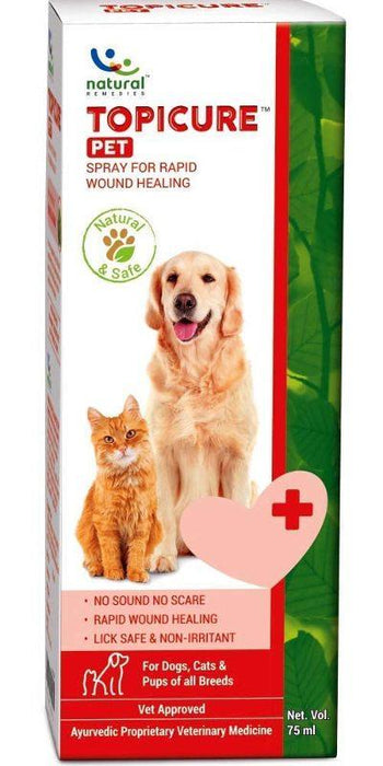 Natural Remedies Topicure Spray for Wound Healing in Dogs and Cats - Ofypets