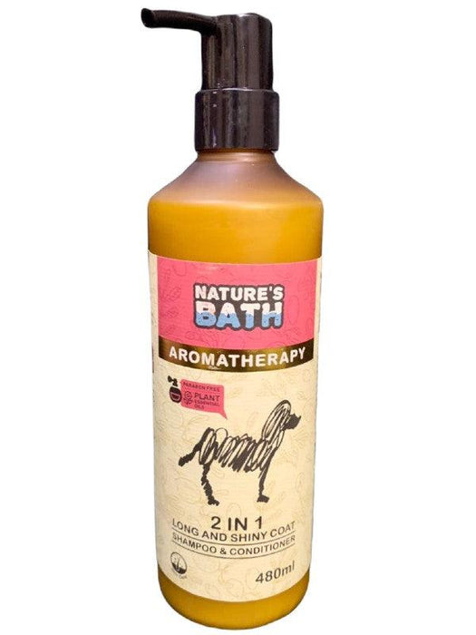 Nature's Bath Aromatherapy 2 in 1 Long and Shiny Coat Shampoo and Conditioner - Ofypets