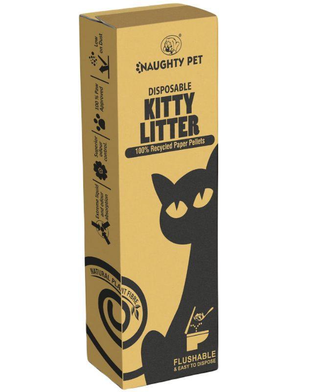 Naughtypet Kitty Litter Paper Pellets Flushable Cat Litter — Ofypets