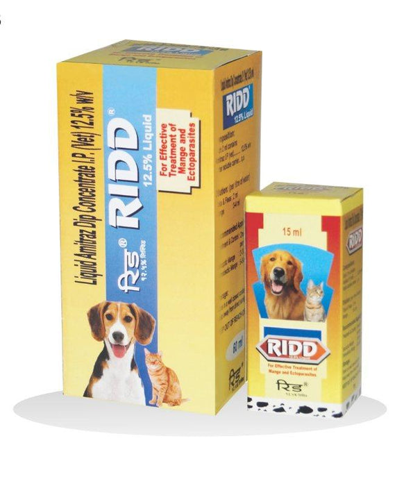 Petcare Ridd Anti Tick and Flea Amitraz Dip Solution for Dogs and Cats - Ofypets