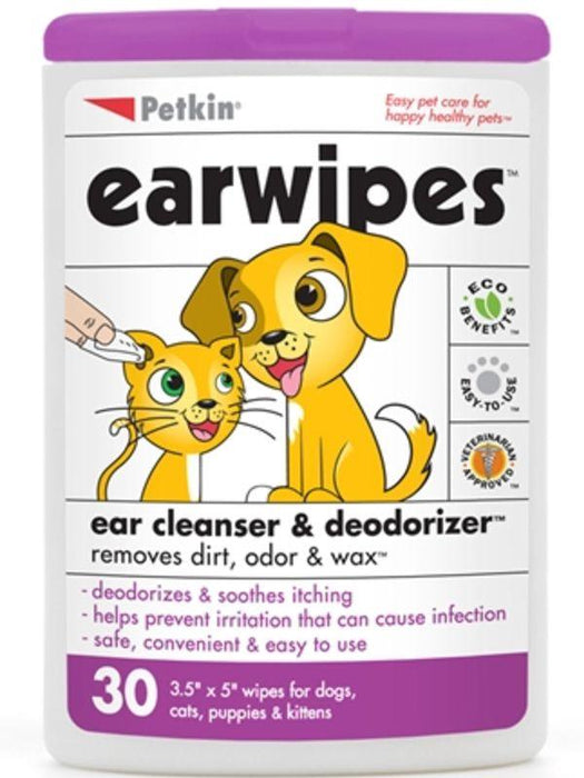 Petkin Ear wipes 30 wipes - Ofypets