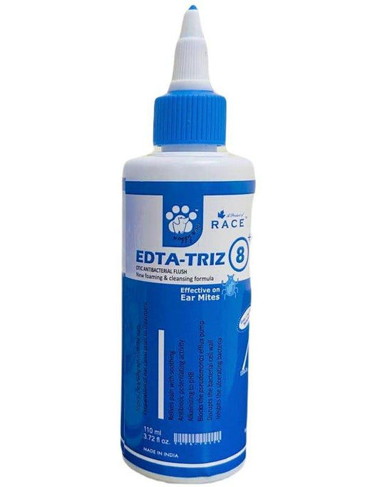 Race EDTA–TRIZ Otic Antibacterial Ear Flush for Dogs and Cats - Ofypets