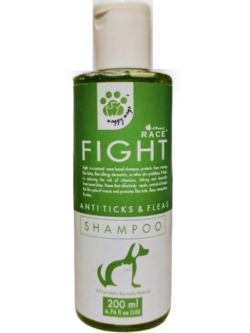 Race Fight Anti Tick and Flea Neem and Azadirachtin Shampoo for Dogs and Cats - Ofypets