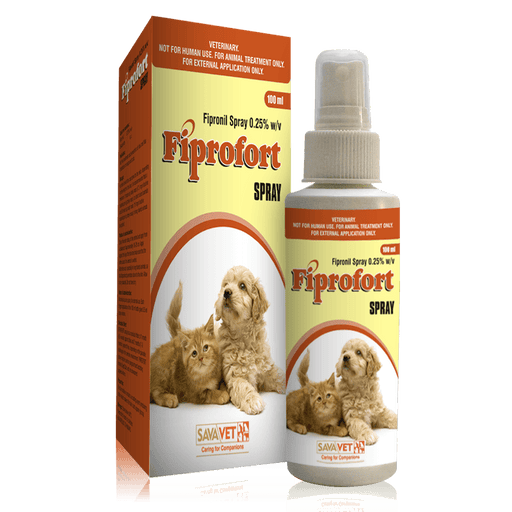 Savavet Fiprofort Fipronil Spray for Flea and Tick Control in Dogs and Cats - Ofypets