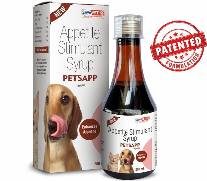 Savavet Petsapp Appetite Stimulant Syrup for Dogs Cats and Birds