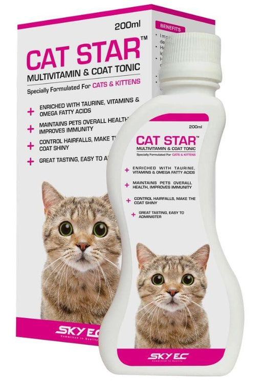 SkyEc Cat Star Multivitamin and Coat Tonic - Ofypets