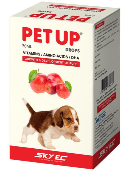 SkyEc PETUP DROPS Multivitamin & AminoAcids Supplement for Puppies and Kittens - Ofypets