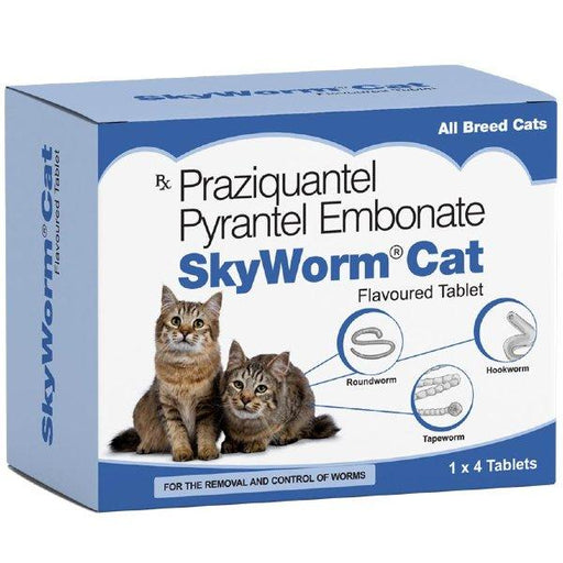 SkyEc SKYWORM Cat Deworming Tablets - Ofypets
