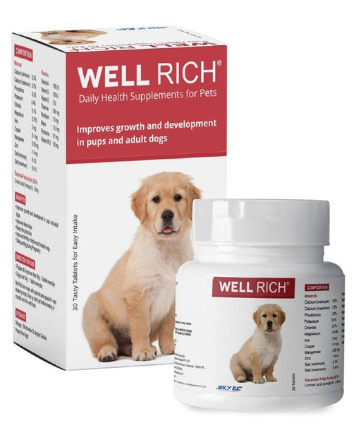 SkyEc WELLRICH Multivitamin & Mineral Tablets for Dogs - Ofypets