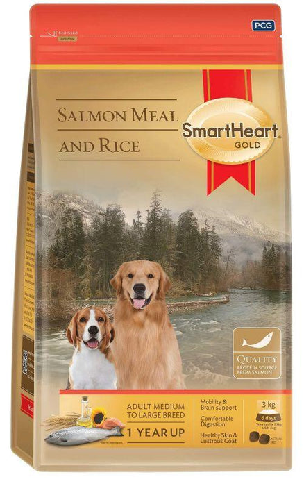 SmartHeart Gold Salmon and Rice Adult Dog Food - Ofypets