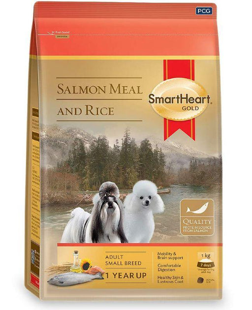 SmartHeart Gold Salmon and Rice Adult Small Breed Dog Food - Ofypets