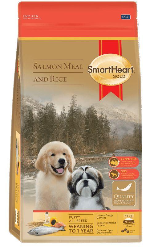 SmartHeart Gold Salmon and Rice Puppy Dog Food - Ofypets