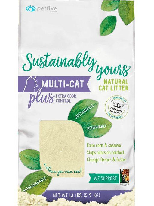 Sustainably Yours Multi-Cat Plus Natural Cat Litter - Ofypets
