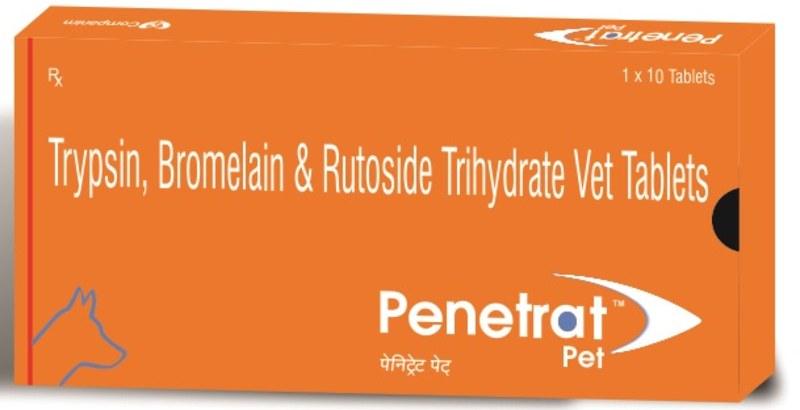 TTK Penetrat Pet Trypsin Bromelain Rutoside Tablets - Ofypets