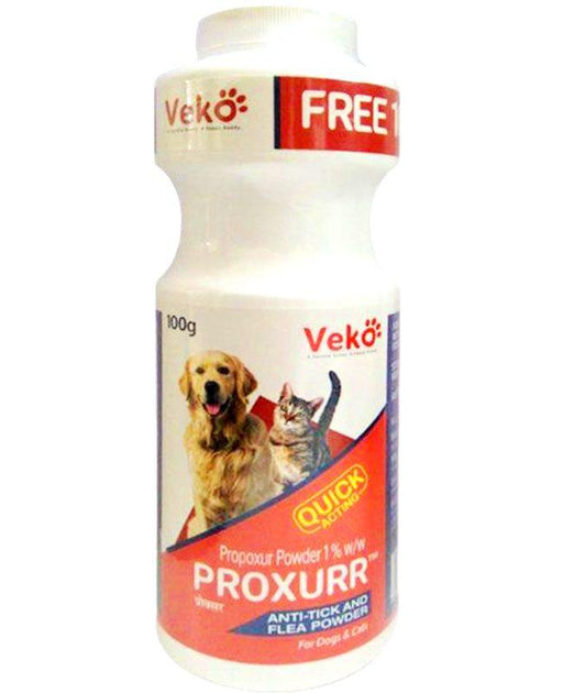Veko Proxurr Anti Tick & Flea Powder for Dogs and Cats - Ofypets