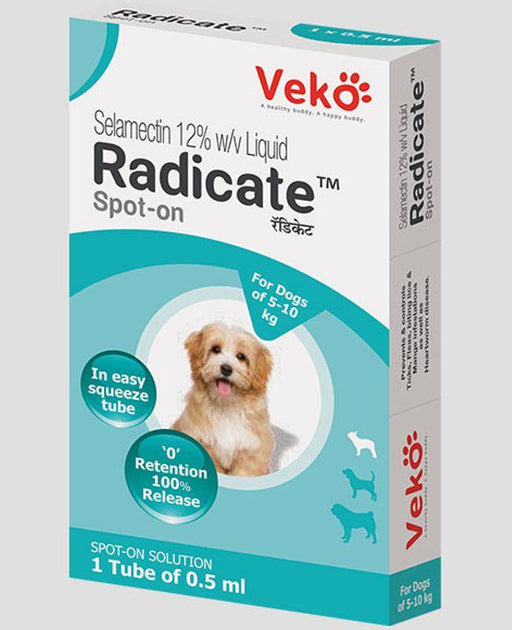Veko Radicate Selamectin 12% Fleas and Ticks Spot On for Dogs - Ofypets