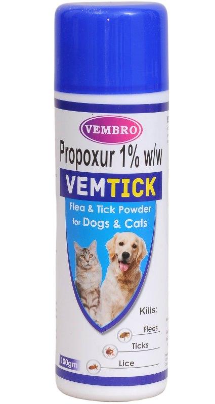 Vembro VemTick Anti-tick Propoxur Powder for Dogs and Cats - Ofypets