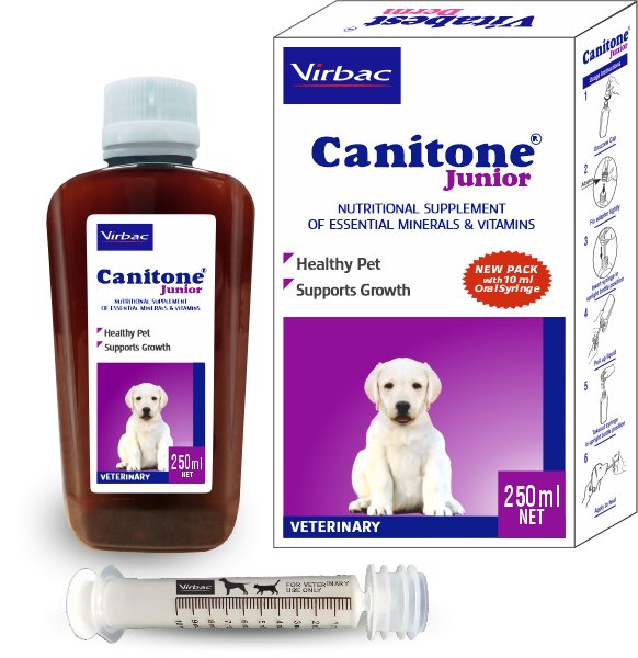 Virbac Canitone Junior Supplement for Dogs and Cats — Ofypets