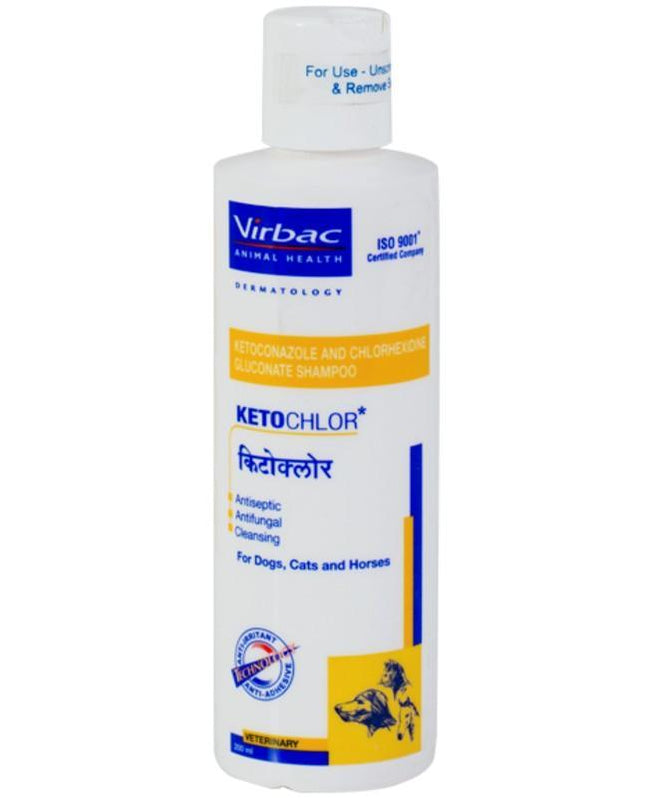 Virbac Ketochlor Chlorhexidine and Ketoconazole Medicated Shampoo For