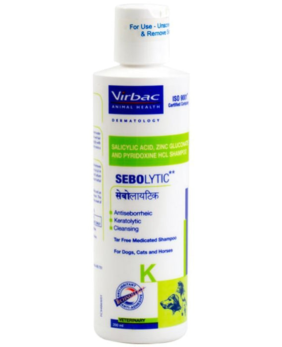 Virbac Sebolytic Medicated Shampoo for Dogs and Cats - Ofypets