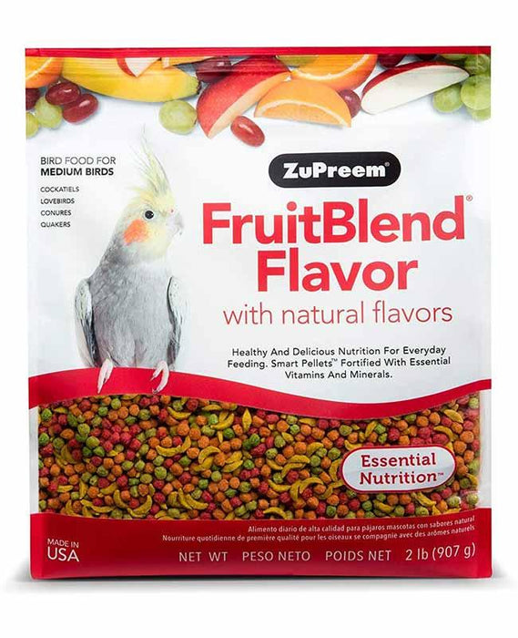 Zupreem Fruitblend Flavor Bird Food For Medium Birds - Ofypets