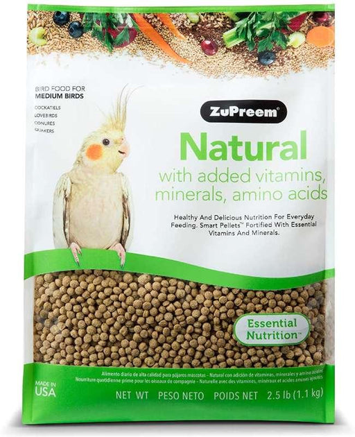 Zupreem Natural Bird Food for Medium Birds - Ofypets