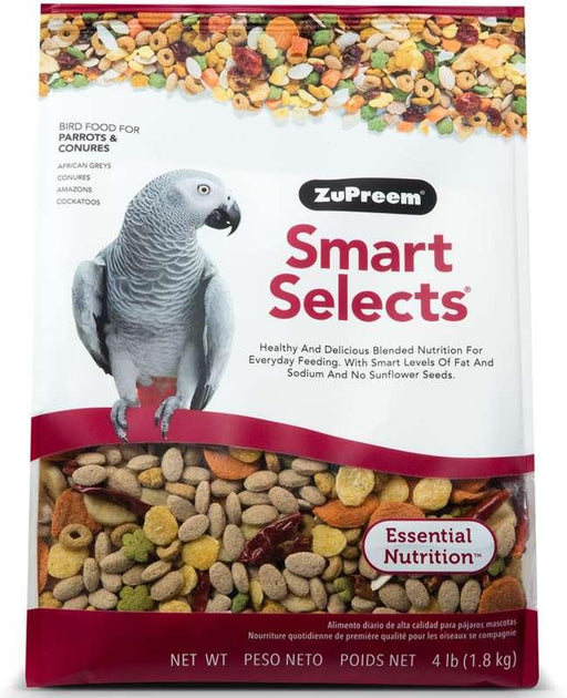Zupreem Smart Selects Parrots and Conures Bird Food - Ofypets